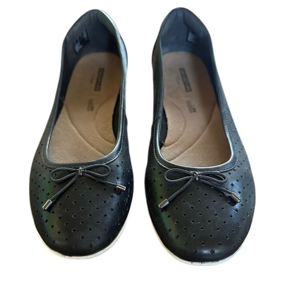 clarks collection Shoes - Clarks Women’s Leather Ballet Flats Black, Size 10M